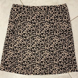 Loft leopard printed skirt